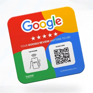 Google xem xét mã QR dấu hiệu NFC Acrylic phương tiện truyền thông xã hội xem xét liên kết 13.56MHz tần số kinh doanh xem xét dấu hiệu - Product Image 4