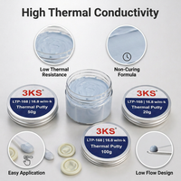 Gel thermique en silicone sans flux ni durcissement pour l'électronique, pâte thermique pour la dissipation de la chaleur