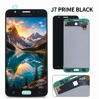 Layar LCD Touch Screen HP Incell Full Assembly Grosir Perbaikan Penggantian untuk Samsung Galaxy J7 Prime Hitam