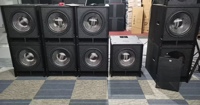 Subwoofer simple de 15 pouces personnalisé OEM/ODM I.EVOICE SUB115, construction en contreplaqué de bouleau et métal, ligne audio haute résolution