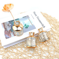 Bouteilles de parfum en verre gravées UV personnalisées, Emtpy, vente en gros, bouteilles de diffuseur carrées de 180ml avec boîte