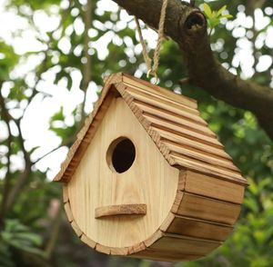 Casa para Pájaros de Madera Natural de Calidad Garantizada, Diseño Artesanal para Azulejos, Pinzones y Cardenales, Casa para Pájaros Colgante para Observación en Jardín Exterior - Product Image 4