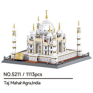 Wange 5211 Taj Mahal India, Bloques de Construcción de Edificios Famosos, Modelo de Adorno, Juego de Bloques de Construcción Educativos para Niños - Product Image 6