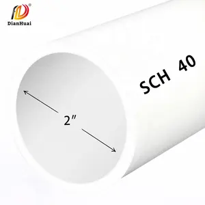Tubo de alta qualidade DN90 DN110 SDR11 DN160 DN200 SCH40 SCH80 pvc upvc Water Plastic Pipe for Building