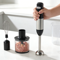 Mixeur Plongeant SKD Double Tension, Pied Détachable, Nettoyage Facile, Lame Durable en ABS et Acier Inoxydable, Pour Smoothies et Soupes à Domicile