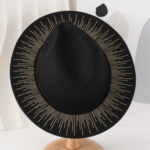 2025 nouvelle main impression fête hommes femmes mode Graffiti daim feutre Jazz Panama goth <span class=keywords><strong>chapeau</strong></span> Fedora feutre <span class=keywords><strong>borsalino</strong></span> Trilby Gangster chapeaux - Product Image 2