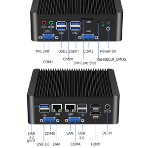 In-tel Ce-leron N4000双局域网4 COM RS232 RS485高清<span class=keywords><strong>DDR4</strong></span>工业迷你电脑 - Product Image 5