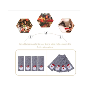Popular Design High Quality Felt Christmas <b>Knife</b> and Fork <b>Holder</b> for Home Festival Use - Product Image 6