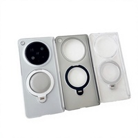 Étui arrière magnétique antichoc transparent mat en PC avec protection double charnière et support 360° pour Oppo Find N6/N5/N3 OnePlus