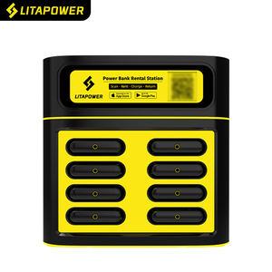 Kiosque de <span class=keywords><strong>location</strong></span> de batteries externes avec code QR pour application, station de batteries externes partagées à 8 emplacements, prix économique pour bar, café, sans batteries externes - Product Image 3