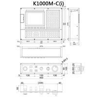 Système de contrôle CNC K1000M(-)C(i) KND pour fraiseuse, panneau de commande de fraiseuse CNC KND
