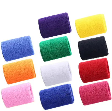 Sports Sweatband Terry Cloth Custom Cotton Color Design Feature Material Origin