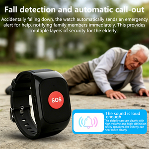 <span class=keywords><strong>Montre</strong></span> connectée GPS A6 pour personnes âgées, <span class=keywords><strong>d</strong></span>étection de chute, système de réponse aux urgences, moniteur de santé pour la maladie <span class=keywords><strong>d</strong></span>'Alzheimer, appel <span class=keywords><strong>d</strong></span>'urgence - Product Image 2