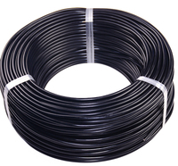 Kabel Multi Inti dengan Selubung Kabel Listrik 24 AWG 22 AWG 20 AWG RVV 2 3 4 5 6 7 8 Inti Konduktor Kawat Tembaga Listrik Hitam