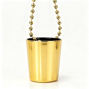Electroplated Beaded Shot Glass Mini Bullet <b>Cup</b> For Party Bar Use 5.2x4.7cm Indoor Decor - Product Image 4