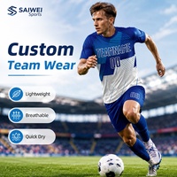 Camiseta de Fútbol Personalizada con Insignia de Equipo, Ligera y de Secado Rápido