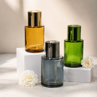 Vente Flash : Bouteille Diffuseur en Verre Cylindrique Givré de Qualité Européenne, Écologique, 120ml-180ml, pour Voiture et Maison
