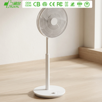 Ventilateur de refroidissement à air oscillant à 360 degrés RUNAL de 14 pouces, alimenté par batterie, DC, en plastique, avec télécommande, hauteur réglable, faible bruit