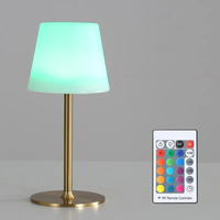 RVB trois couleurs atmosphère créative télécommande fer étanche pour Camping en plein air lampe de Table chambre salon chevet