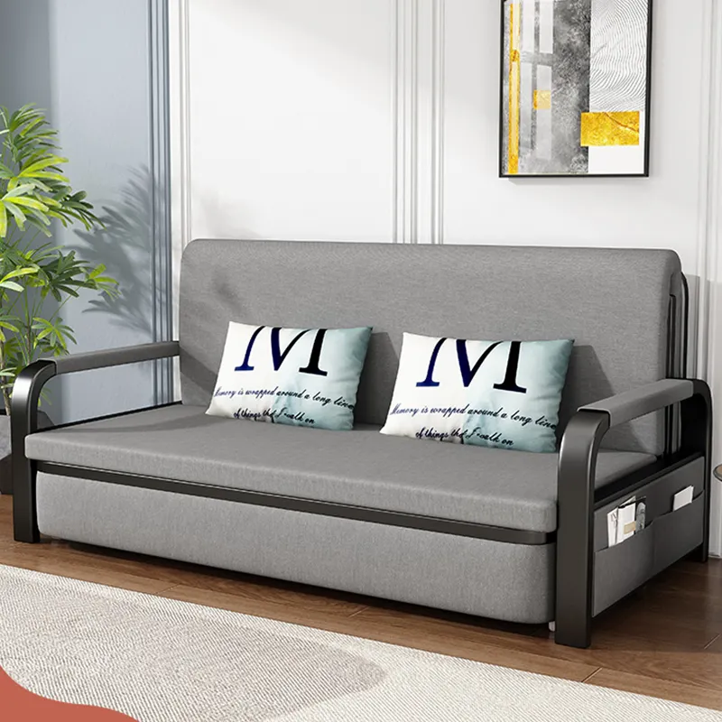 Small household storage single and double sofa retractable sitting and folding bed living room multi-functional sofa bed