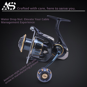 Carrete de Pesca Giratorio <span class=keywords><strong>ES</strong></span> Serie 3000-7000, Mano Derecha, 6 Rodamientos, Metálico, Alta Velocidad, Relación de Engranajes 5.2:1, Señuelo Artificial, Lago, Carpa, 550g - Product Image 4