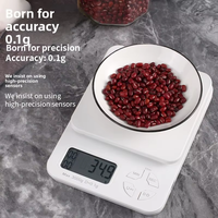 Timbangan Dapur Digital Elektronik Pintar dengan Fungsi Pengukur Berat Kapasitas 3kg Presisi 0.1g Bahan ABS