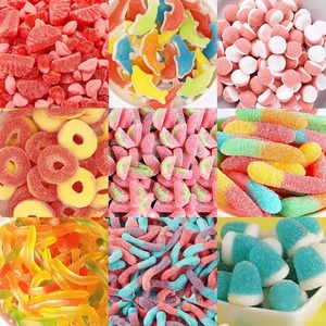 Gomitas de <span class=keywords><strong>Gelatina</strong></span> con Sabor a Frutas Ácidas y Dulces, Personalizadas al por Mayor, Certificadas Halal, Producto a Granel - Product Image 1