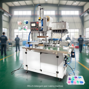 Máquina Envolvedora de Cápsulas de Gel para Lavandería con Película Soluble en Agua PVA, Totalmente Automática, Fácil de Operar, PLC Personalizado, Bolsas de 1/2/3 Compartimentos - Product Image 1