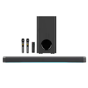 Grosir 2.1 Soundbar sistem suara 120w speaker Soundbar Audio tv dengan subwoofer untuk sistem TV teater Rumah