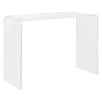 Table de chevet en acrylique au design moderne Coiffeuse en acrylique transparent Table de maquillage Console
