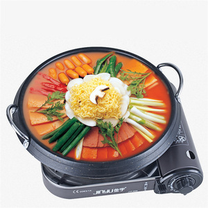 Plaque de cuisson ronde en aluminium 26 cm, portable, pour barbecue extérieur et intérieur, cuisson, pâtisserie, antiadhésive, multifonctionnelle - Product Image 2