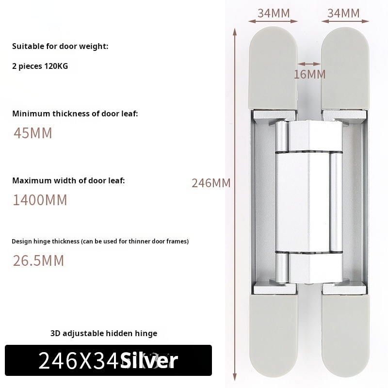 Silver [246*34] 3D hinge