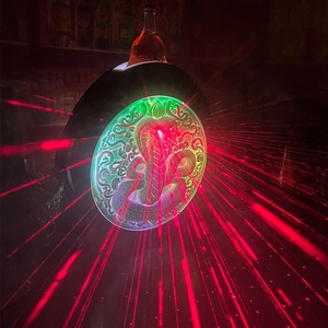 Support de bouteille en plastique pour projecteur laser de bar, motif Cobra, lumière rouge et verte, porte-vin <span class=keywords><strong>XO</strong></span>, utilisation en fête, présentoir à vin et à liqueur RGB - Product Image 4