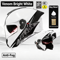 Casque de moto à visière double rabattable certifié 3C/DOT en ABS pour hommes et femmes, utilisation universelle quatre saisons, scooter/vélo électrique, hiver