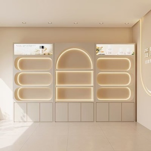 Vitrine de présentation de produits pour salon de beauté, présentoir de produits de soin de la peau, armoire à maquillage, étagère de rangement, personnalisation haut de gamme - Product Image 1
