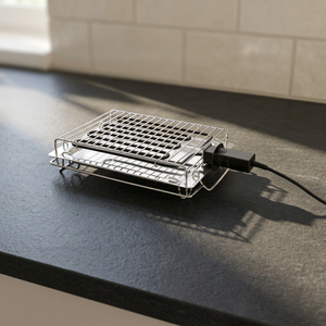 Nuova Griglia Elettrica in Acciaio Inox 2400W 395x275mm (Haeger GR-240.013A) - Product Image 3