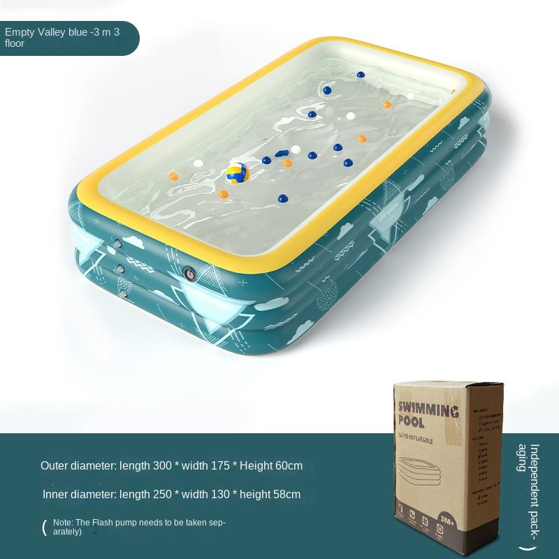 3 m three-ring blue (does not include air pump)