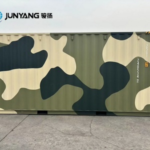 Conteneur sec standard en acier Corten de 20 pieds personnalisé pour l'expédition de marchandises à l'étranger et le transit, bon prix, couleur camouflage - Product Image 2