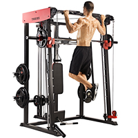 Machines à bricoler, équipement de gymnastique multifonctionnelle avec banc de presse et de Squat, commutateur de câble
