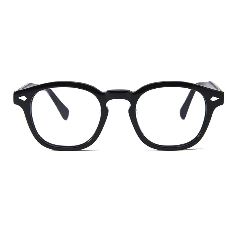 Vente en gros de lunettes de couleur en acétate de haute qualité Lunettes à monture optique classiques unisexes faites à la main Lunettes en acétate avec support optique