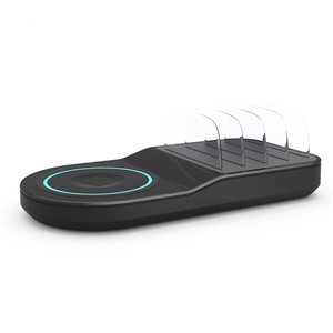 Stazione <span class=keywords><strong>di</strong></span> Ricarica Portatile Multi USB Personalizzabile con Logo, 4 Porte, 5 in 1, Ricarica Wireless Rapida per Telefoni e Tablet - Product Image 5