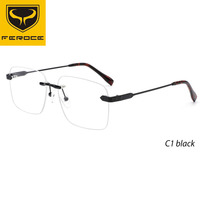 Gafas de Metal Modernas y a la Moda de FEROCE China, Monturas Ópticas de Vidrio, Nuevo Diseño