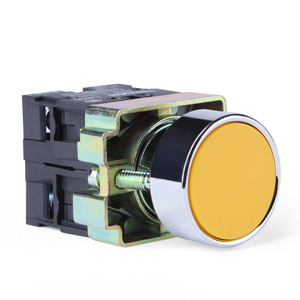 Interrupteur à bouton-poussoir Tengen LAY5 22 mm à réinitialisation automatique, démarrage/arrêt, tête plate, IP40 - Product Image 3