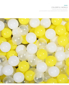 1pcs 6.5cm BPA-free đầy màu sắc mềm Đồ chơi quả bóng nhựa cho 5-7 tuổi bé chơi bóng Pit Bounce Nhà lều - Product Image 4