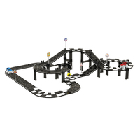 Blocs de construction magnétiques 150 pièces, circuit de course pour voitures électriques, jouet STEM, vente en gros, personnalisable, conforme aux normes ASTM EN71 CPC CE, plastique ABS non toxique