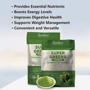 Super Greens Supplement Spirulina Poeder Private Label Groene Superfood Poeder Super Greens Poeder - Product Image 3