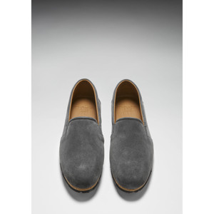 Alpargatas con Suela de Neumático, Gamuza Color Carbón - Product Image 3