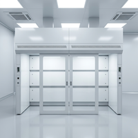 Hotte de laboratoire à encastrement entièrement en acier sur mesure, résistante aux acides et aux alcalis, pour usage scolaire, à montage au sol, pour la ventilation chimique en laboratoire