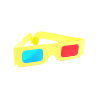 Promosyon hediye tek kullanımlık kağıt güneş tutulması gözlük özel tam renkli künye kağıt Anaglyph 3d film gözlük