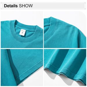 AK08 High Quality Summer Acid Washed T-<b>shirt</b> Cotton Oversized Tshirt Custom Printing <b>Men</b> T <b>Shirt</b> - Product Image 4